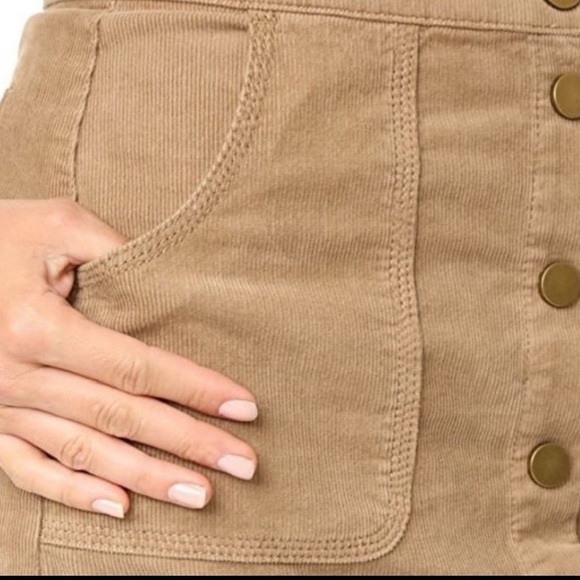 TORY BURCH Lucitano Corduroy Skirt in Beach Wood - Picture 11 of 11